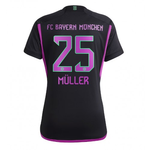 Maillot de foot Bayern Munich Thomas Muller #25 Extérieur Femmes 2023-24 Manches Courte
